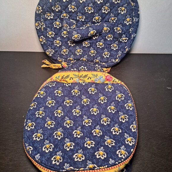 Vera Bradley Classic Navy Zipper Jewelry travel pouch - Picture 7 of 7